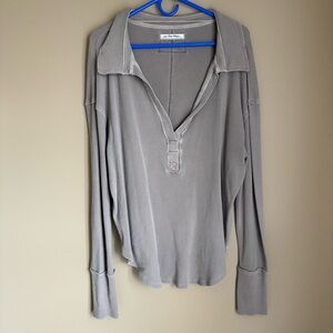 Free People Anakin Long Sleeve Thermal Shirt